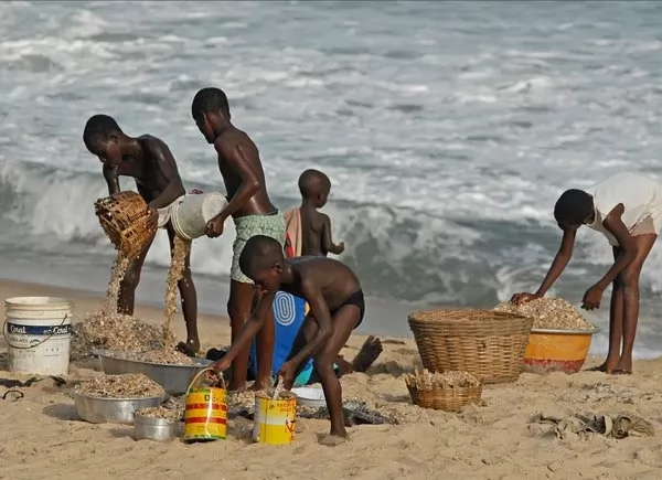 الاطفال في غانا