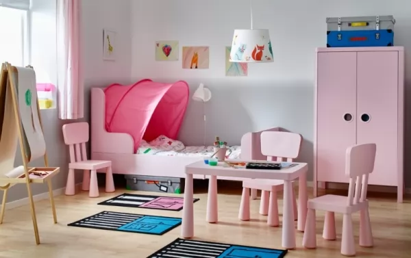 استخدام اللون الوردى فى غرف نوم اطفال حديثي الولادة 2018