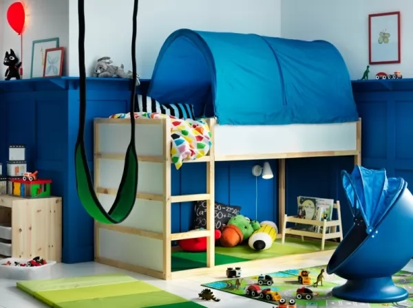 غرف نوم اطفال حديثي الولادة 2018 باللون الازرق