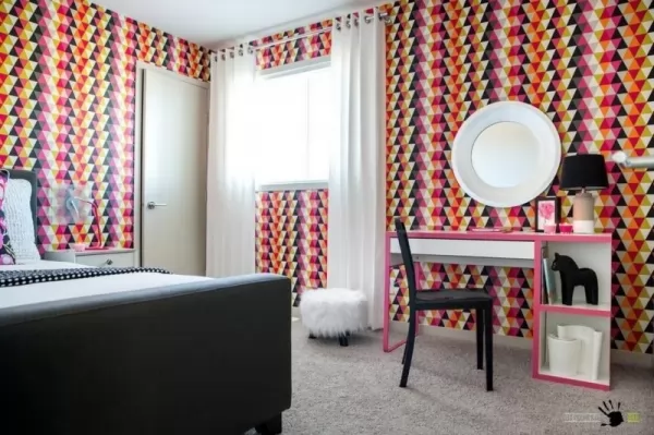 اختيار ورق جدران بالوان دافئة ورائعة فى غرف نوم اطفال مودرن 2018