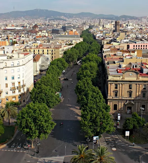 شارع لا رامبلا من اجمل اماكن سياحية في برشلونة