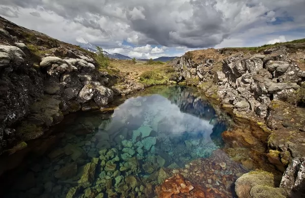 الحديقة الوطنية فى ثينجفيلير من اجمل اماكن سياحيه في ايسلندا