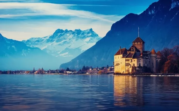 بحيرة جنيف من اجمل اماكن سياحية في سويسرا